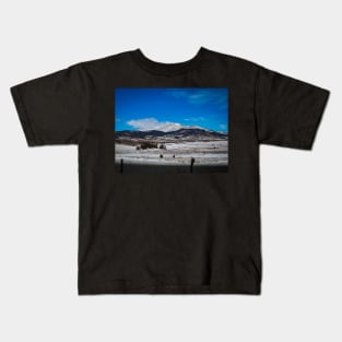 Fairplay Colorado Mountains Landscape Photography V1 Kids T-Shirt